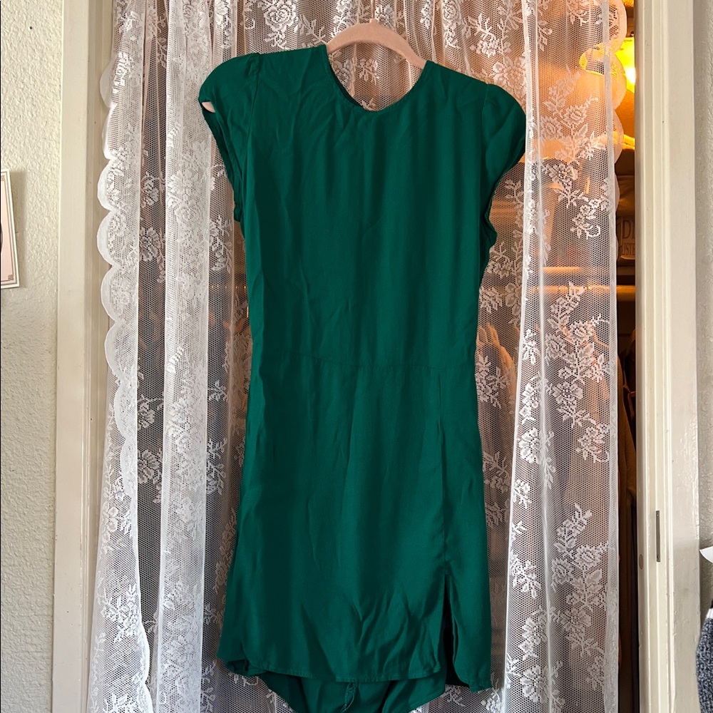 Reformation Vibrant Green Dress